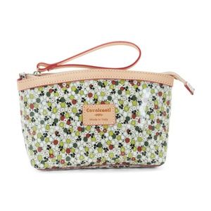 CAVALCANTI Collection Leather Beauty Case Wristlet